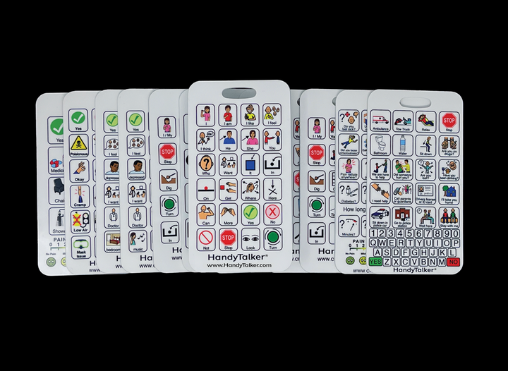 HandyTalker® Wholesale - Choose any Card AAC Portable Device, Waterproof picture communication board.