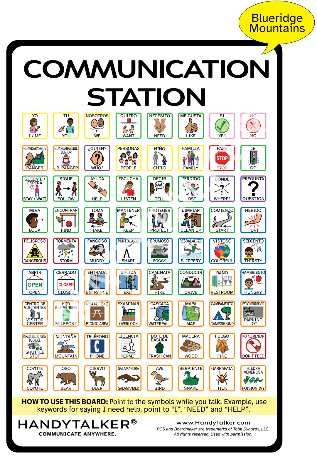 HandyTalker® Elite: Parks & Wilderness Communication Stations- Multiple environment types available!