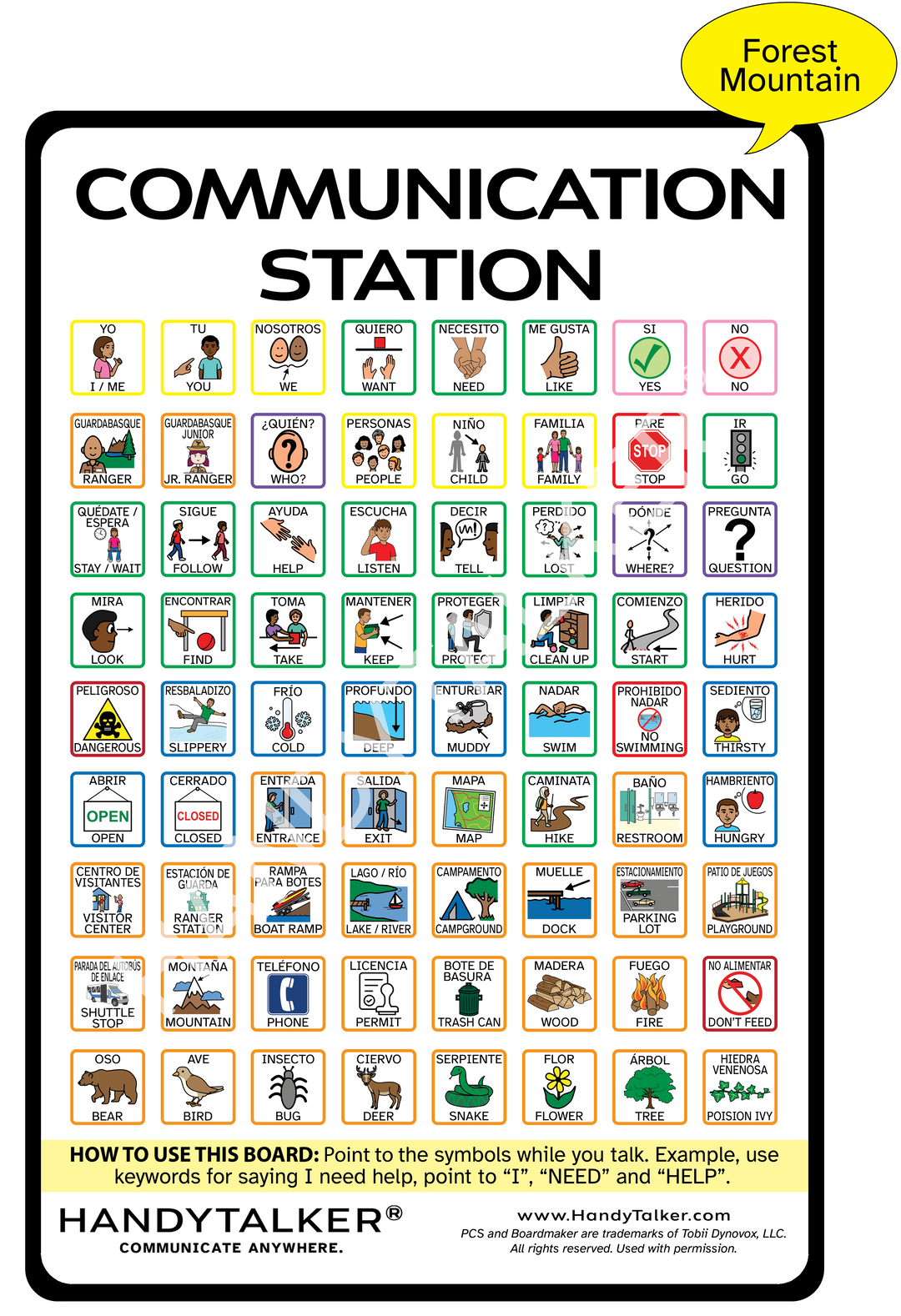 HandyTalker® Elite: Parks & Wilderness Communication Stations- Multiple environment types available!