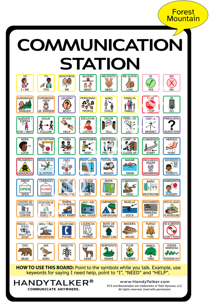 HandyTalker® Elite: Parks & Wilderness Communication Stations- Multiple environment types available!
